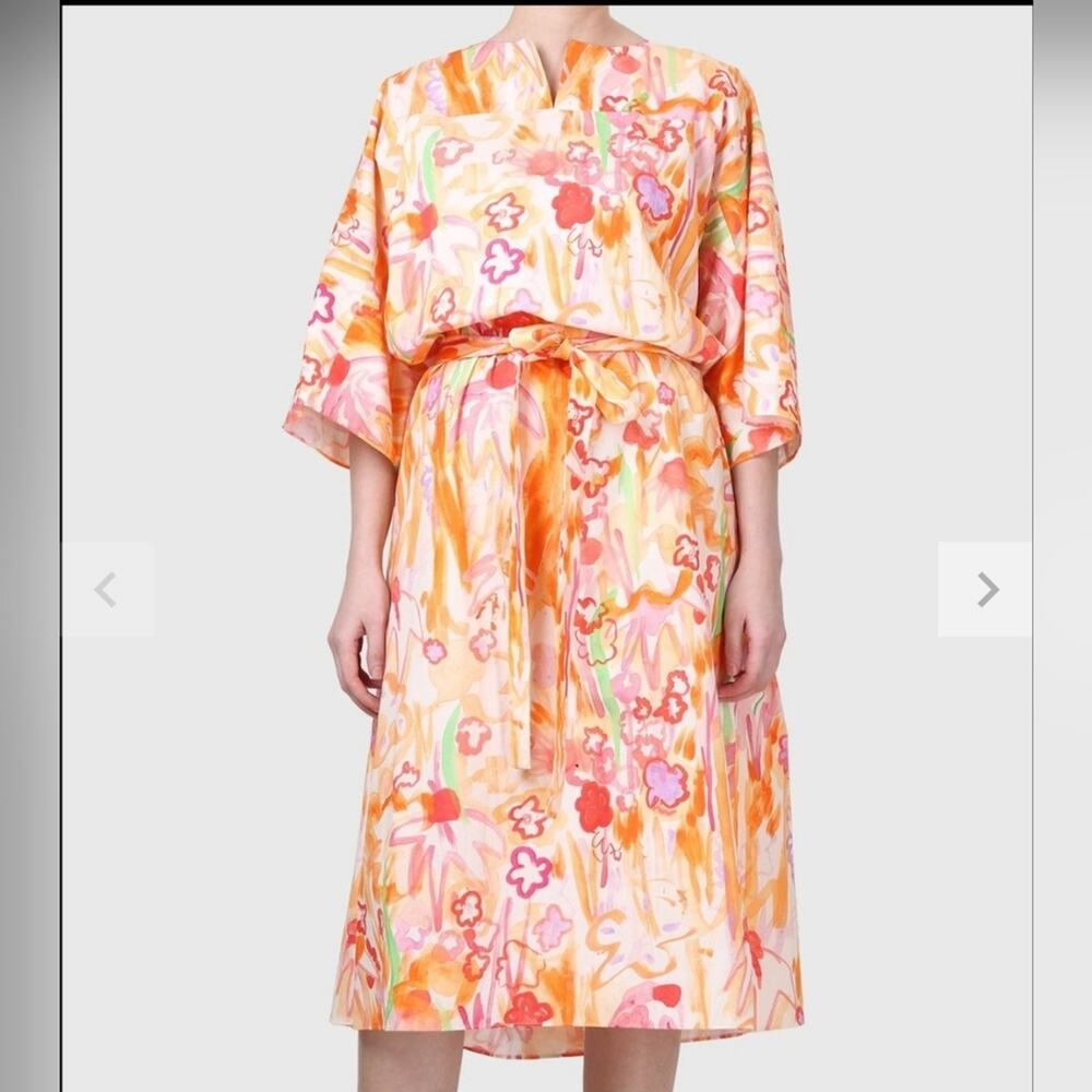NWT Marni Floral Multicolor Midi Dress (IT44 / US8)